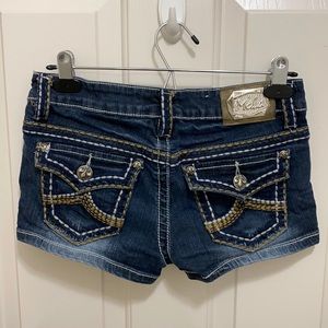 Miss Chic Jean short shorts